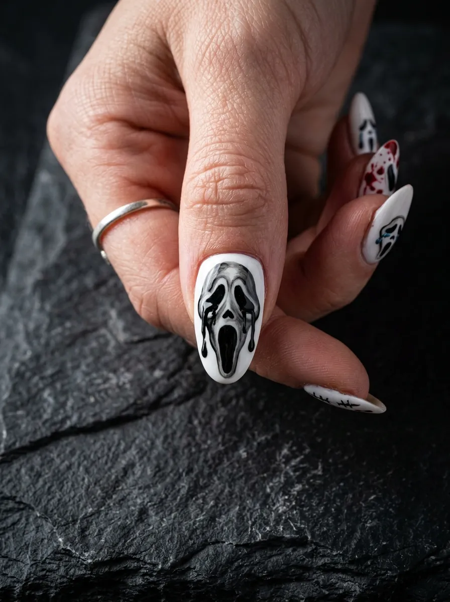 Ghostface with Dripping Eye Detail