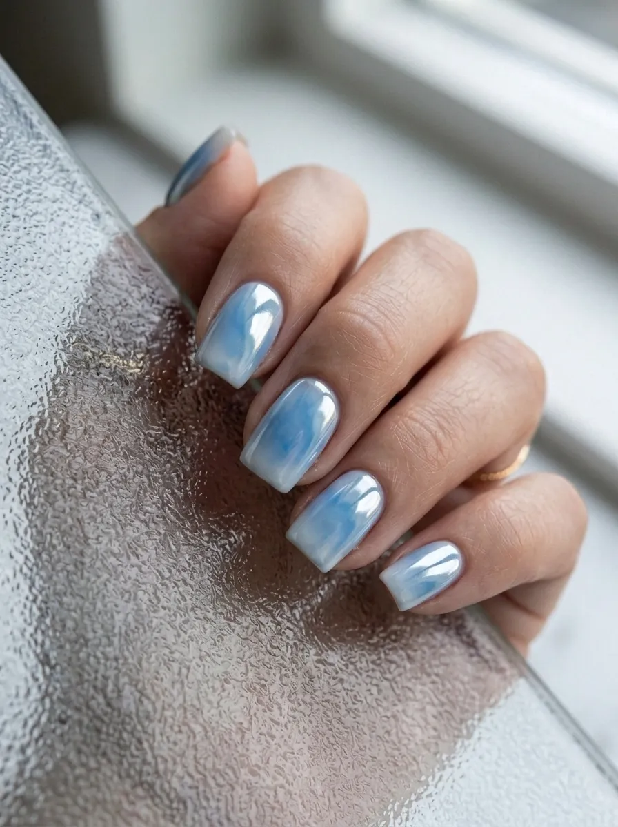 Icy Blue Chrome Aura