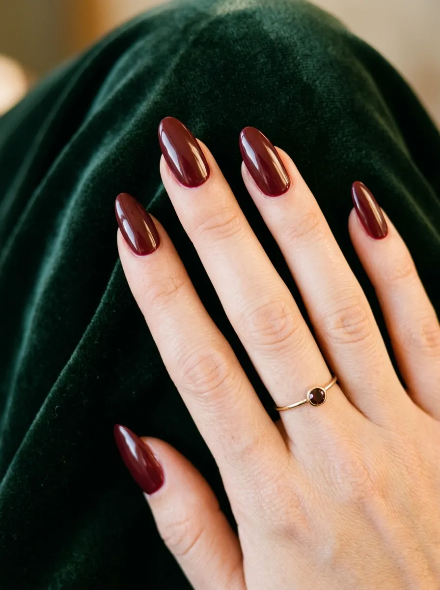 Red Almond Nails