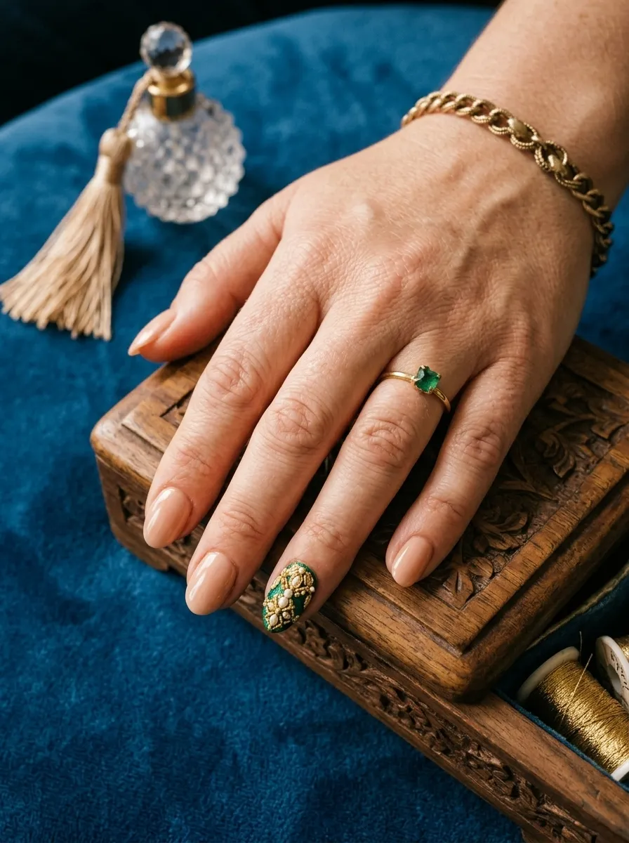 Ring Finger Statement Nail