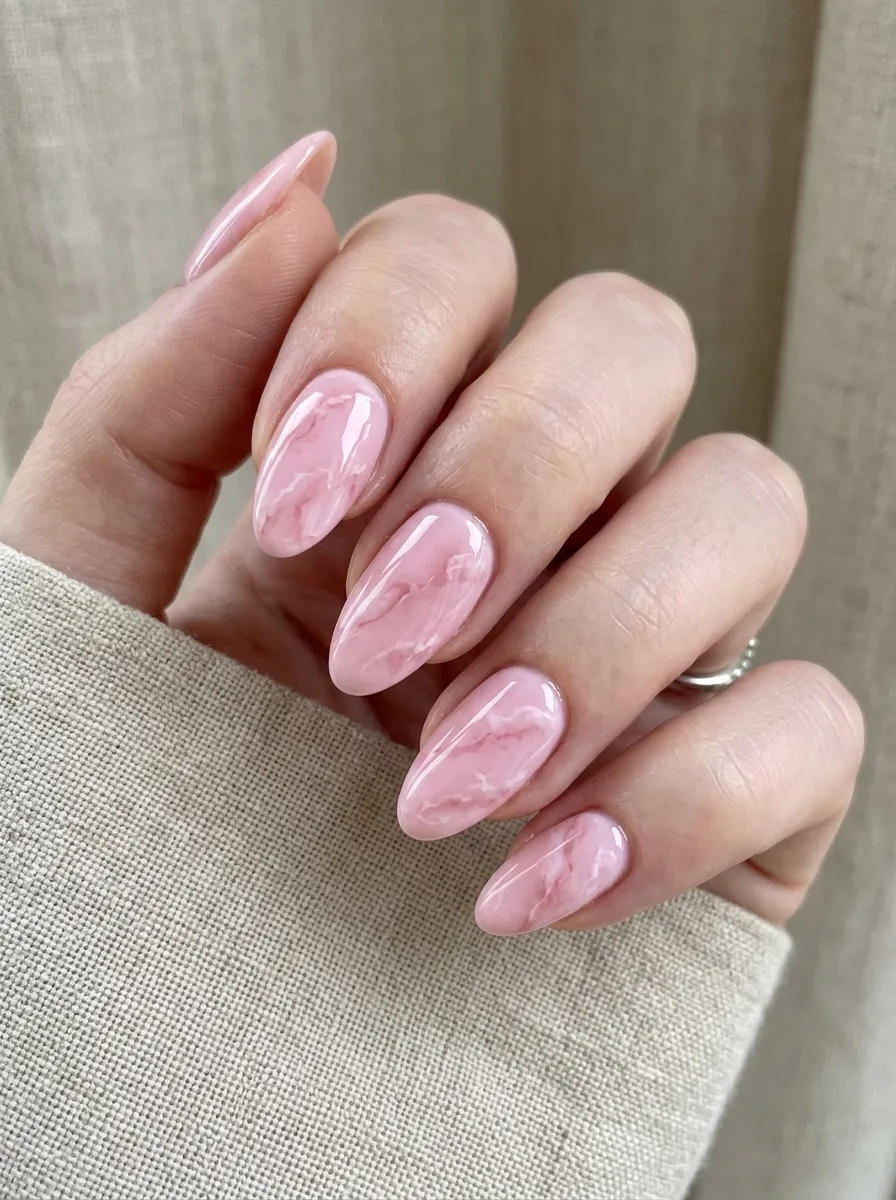 Pastel Pink Marble Aura