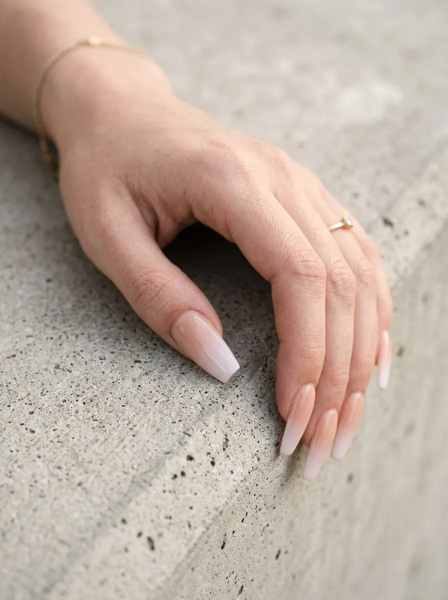 Coffin Shape with Ombre Effect