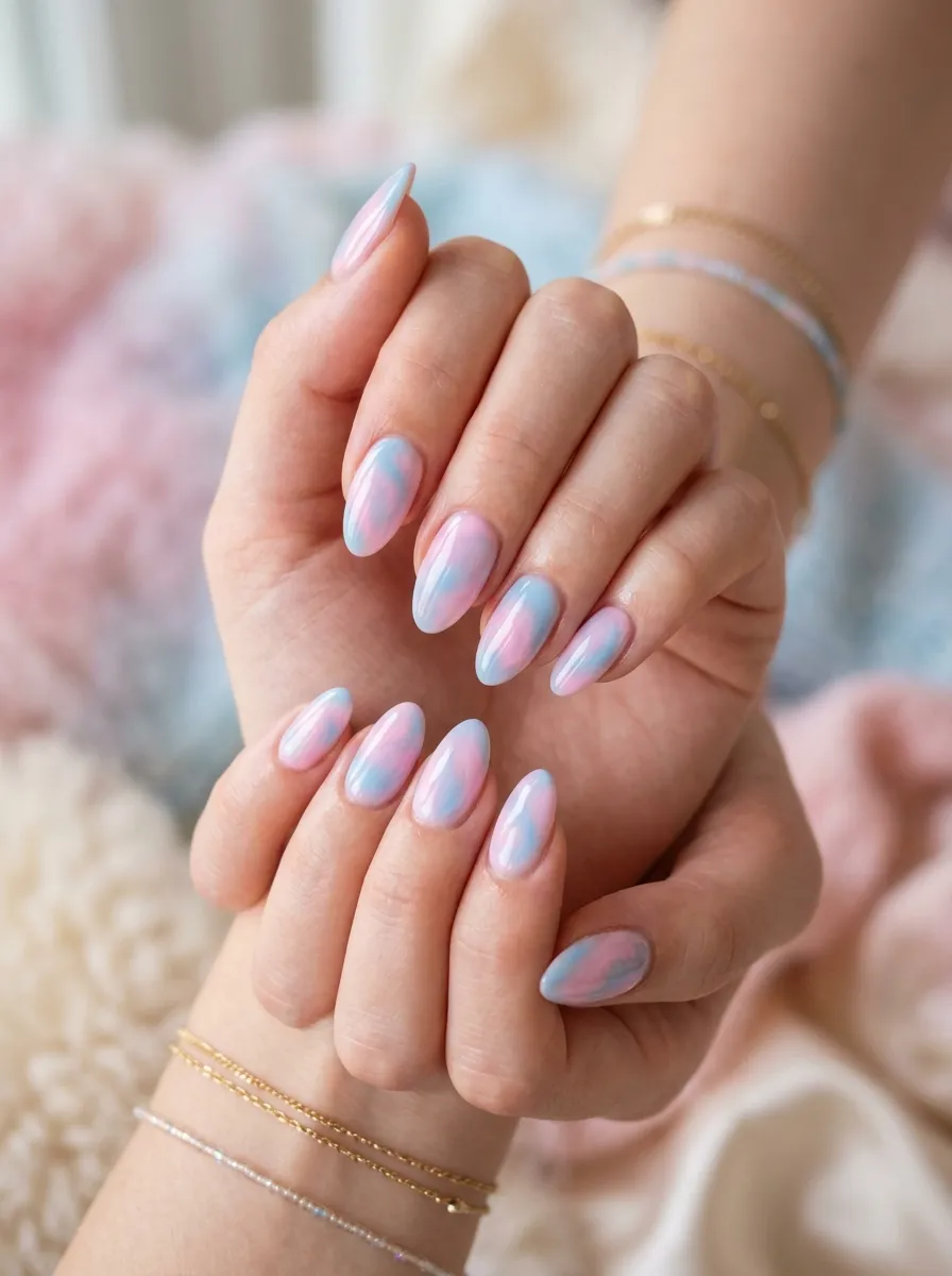 Pink and Blue Cotton Candy Aura