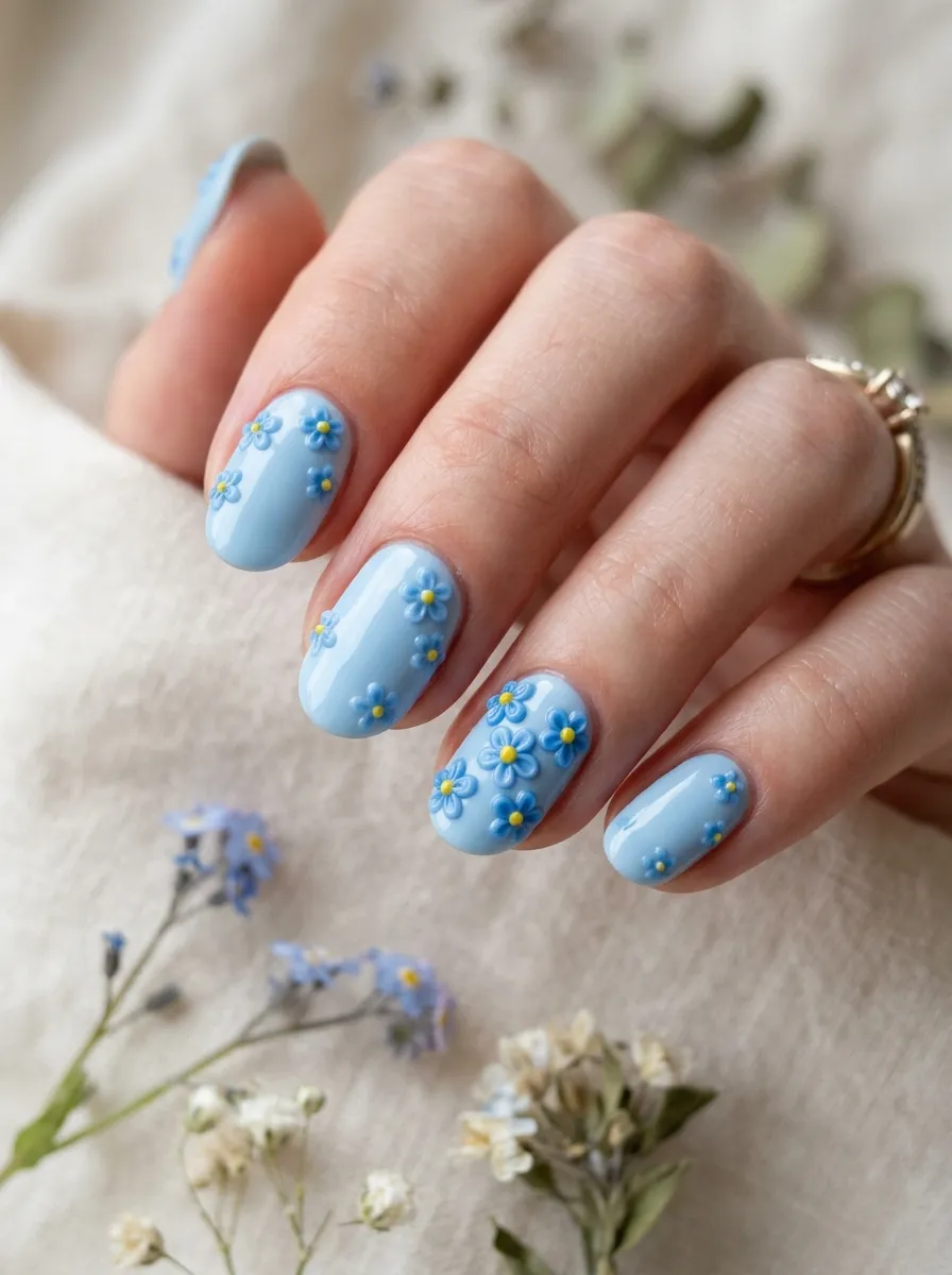 Forget-Me-Not Blue Florals