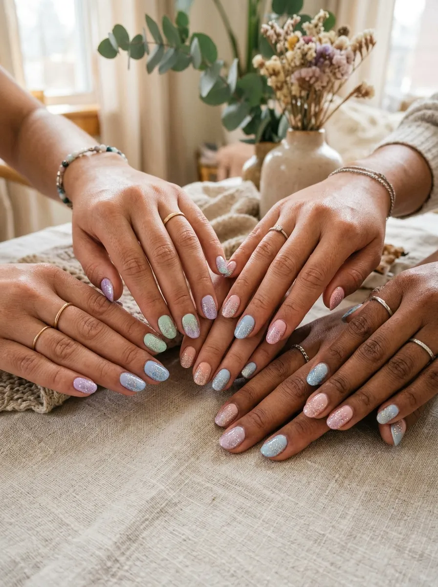 Glitter Ombre Bridesmaid Set