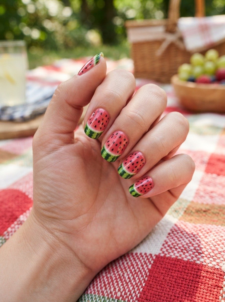 Watermelon Nail Wraps