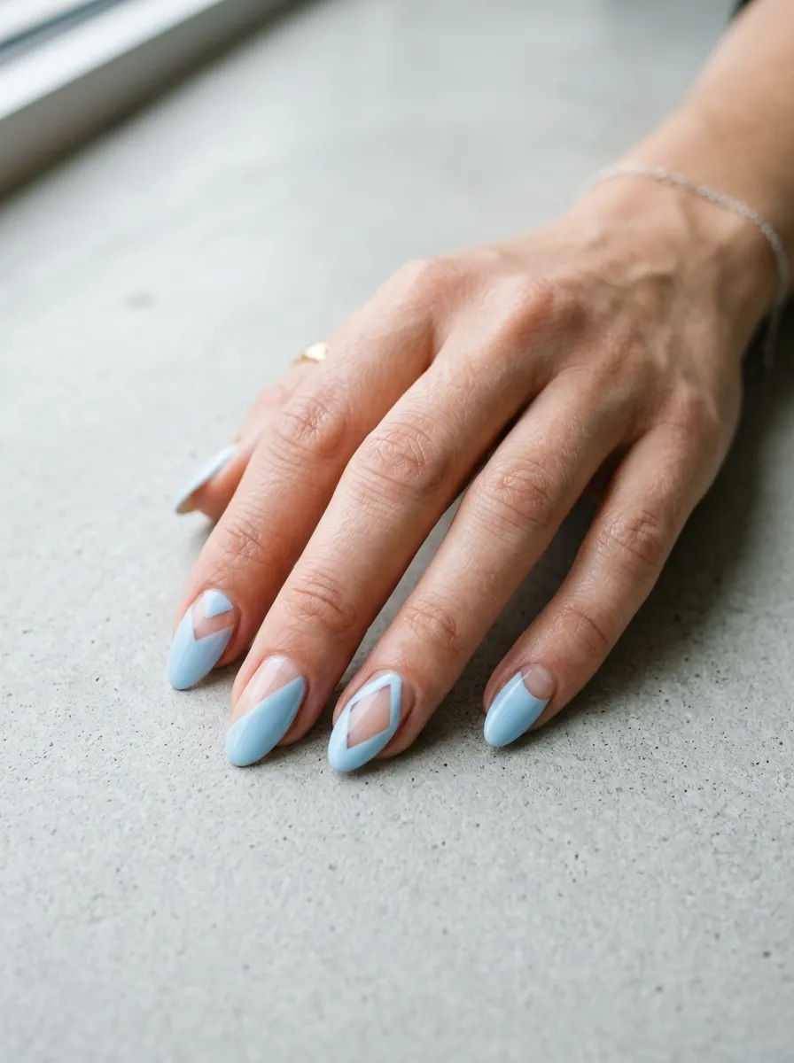 Light Blue Negative Space