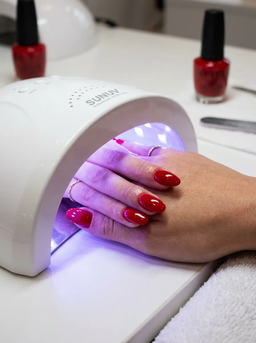 Red Gel Nails
