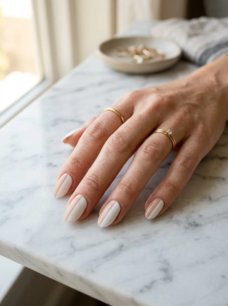 Two Tone Nail Design
