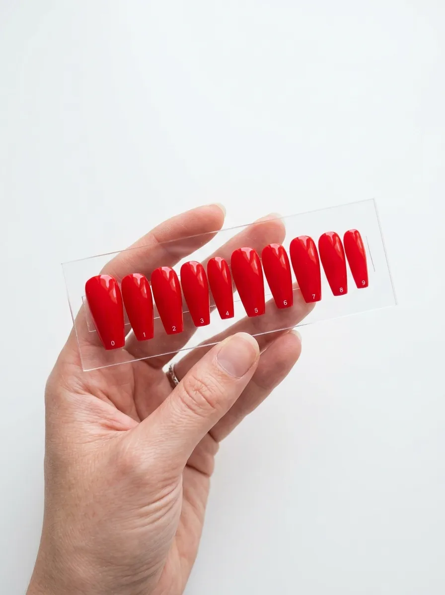 Red Press-On Nails