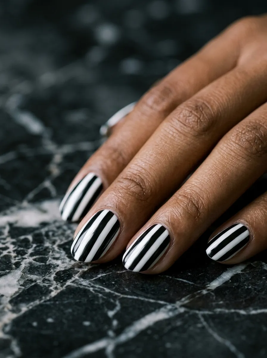 Classic Black and White Stripes