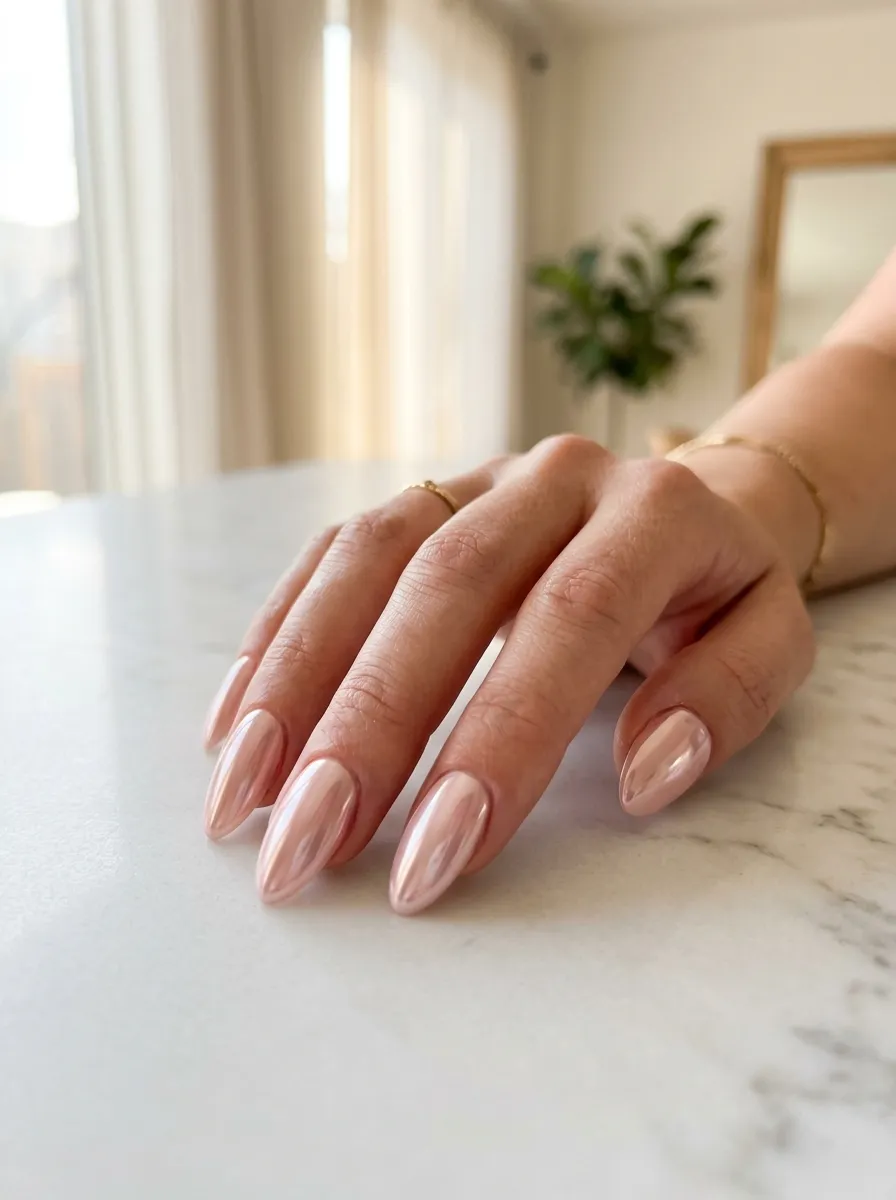 Classic Baby Pink Chrome