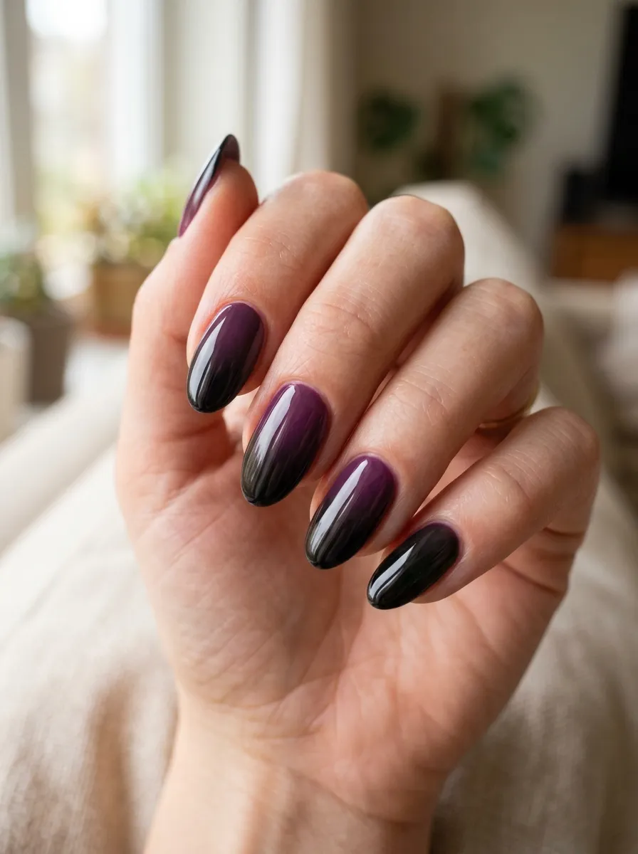 Deep Plum Ombre Fade