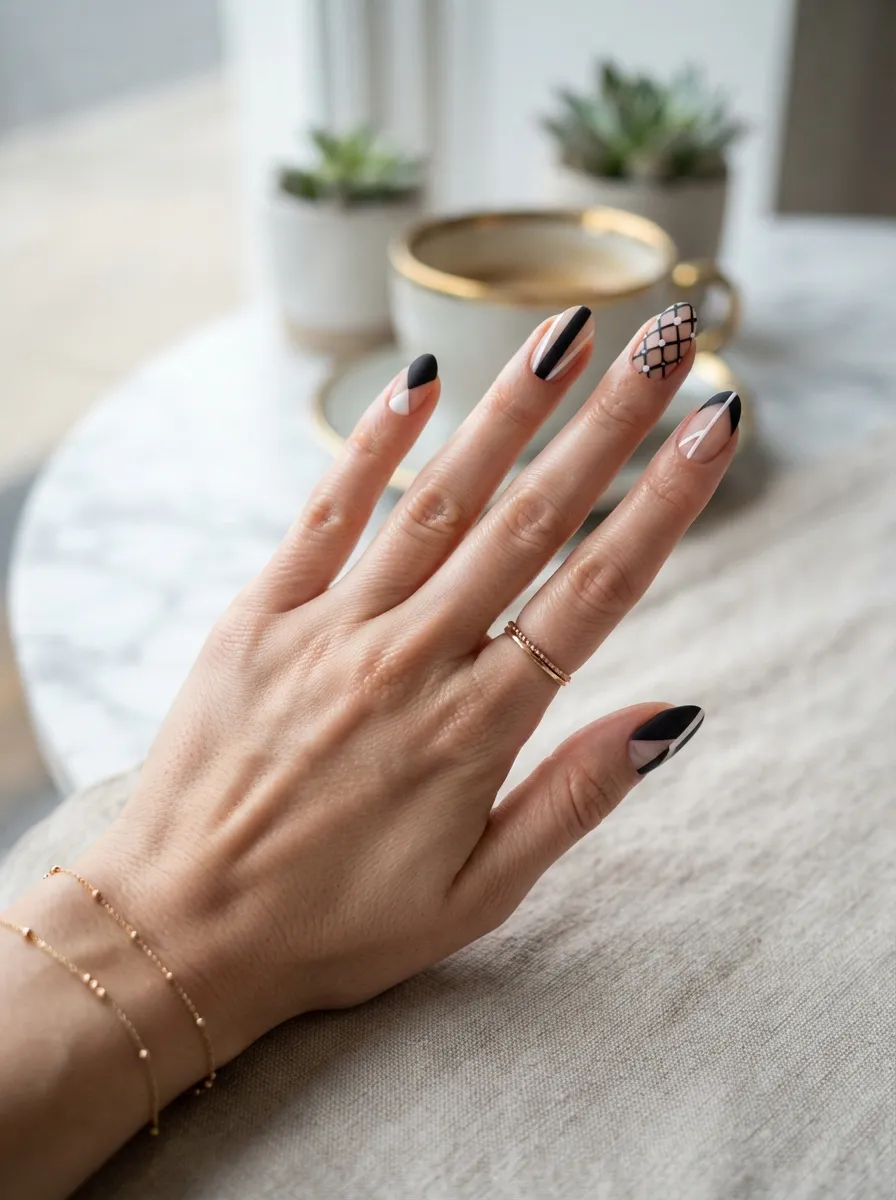 Negative Space Nail Art