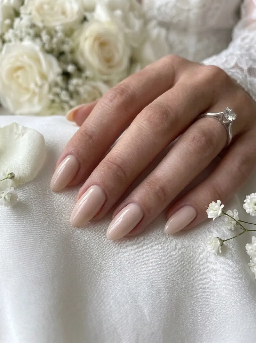 Almond Shape Nude Nails