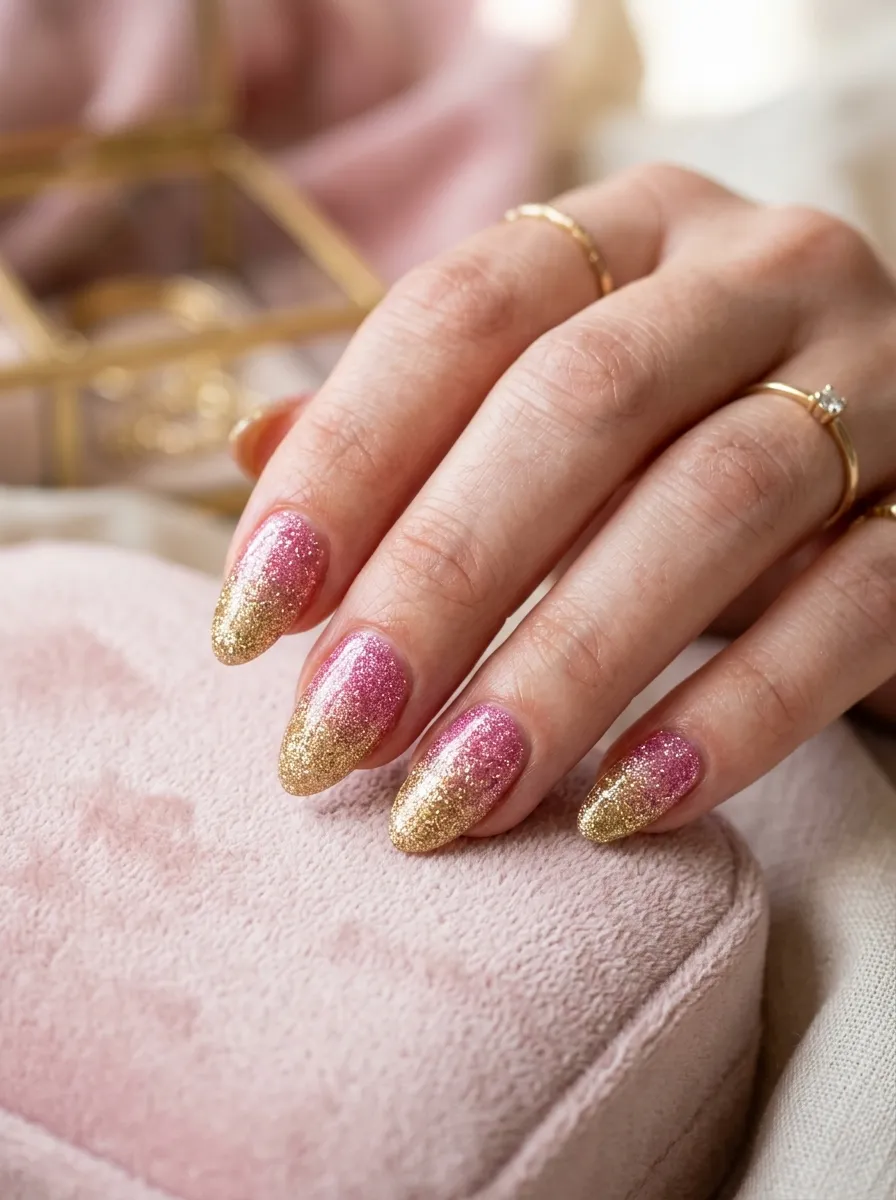 Glitter Gradient Between Two Colors