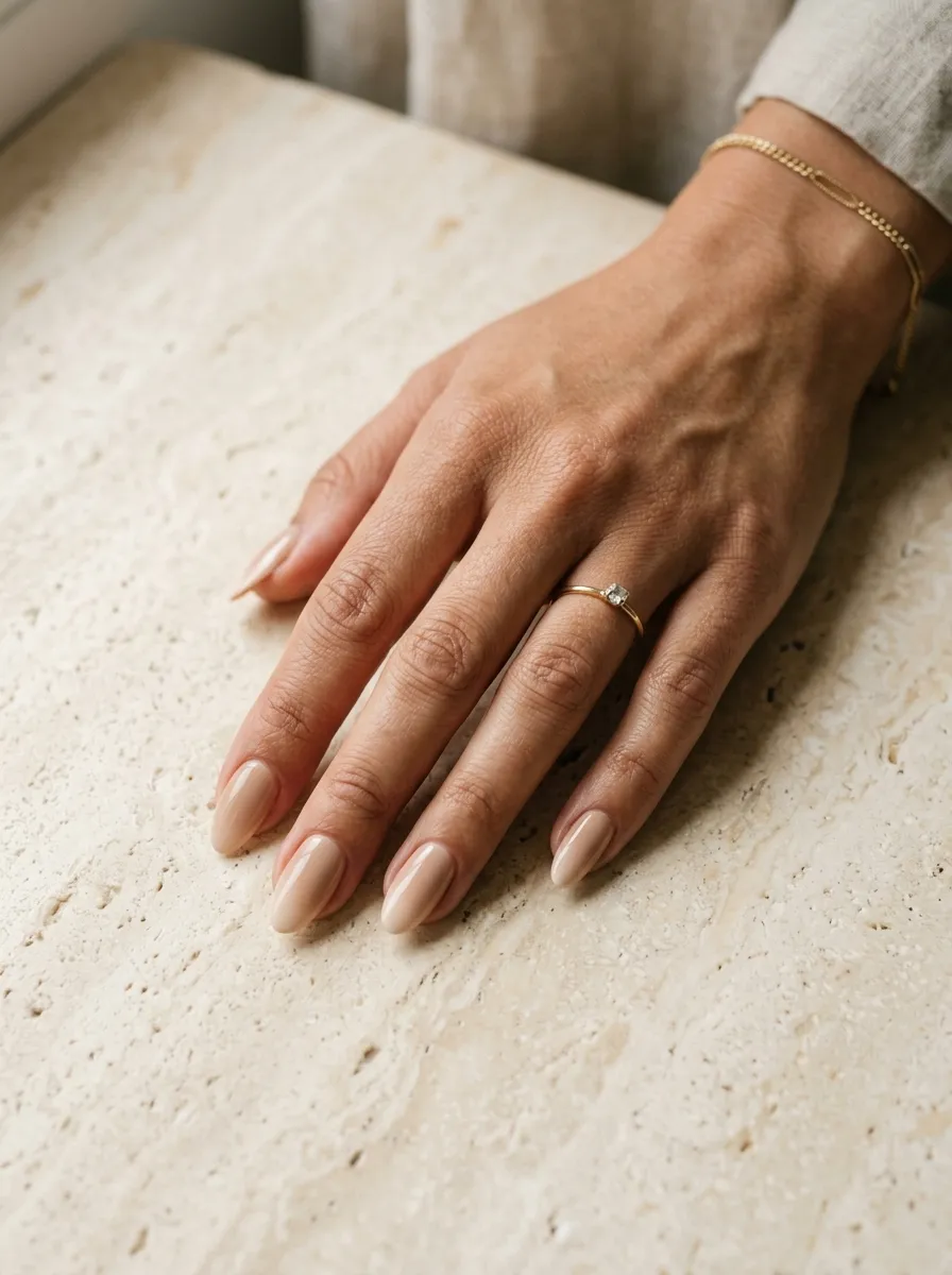 Warm Beige with Thin Nude Gradient