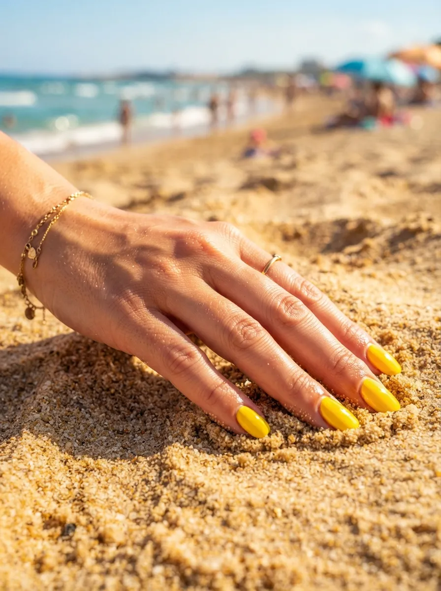 Sunburst Yellow Nails