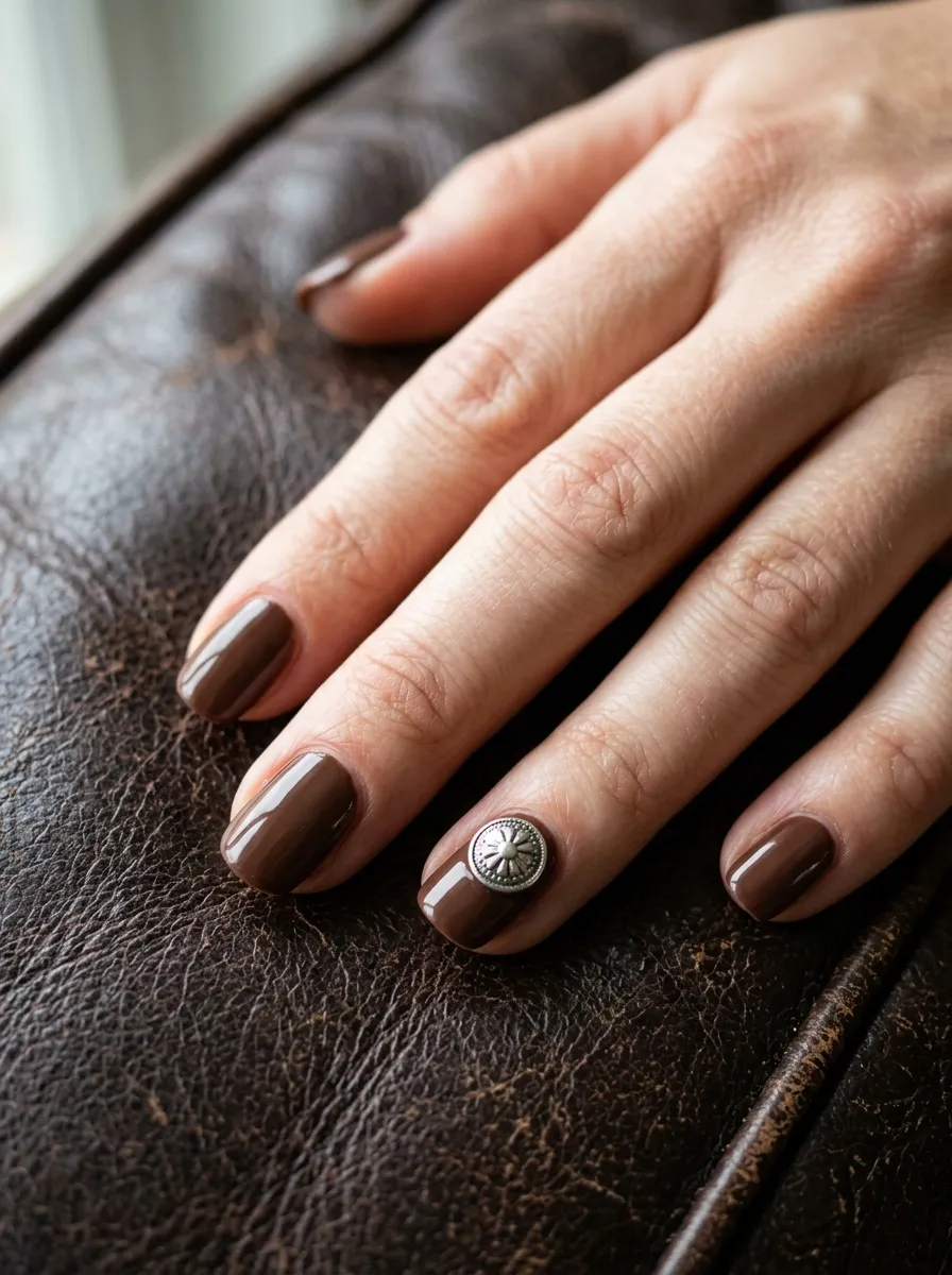 Silver Concho Nail Art