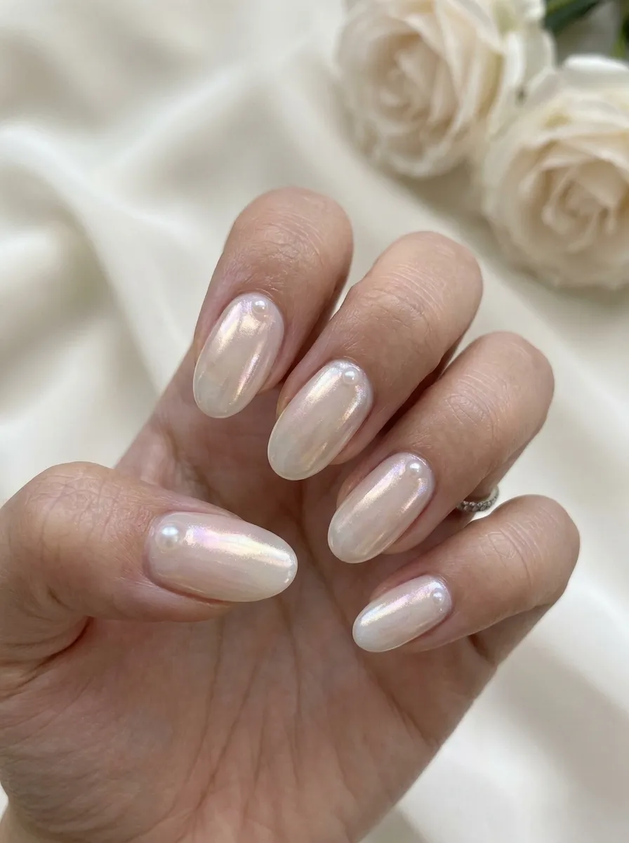 Sheer Glazed Donut Nails