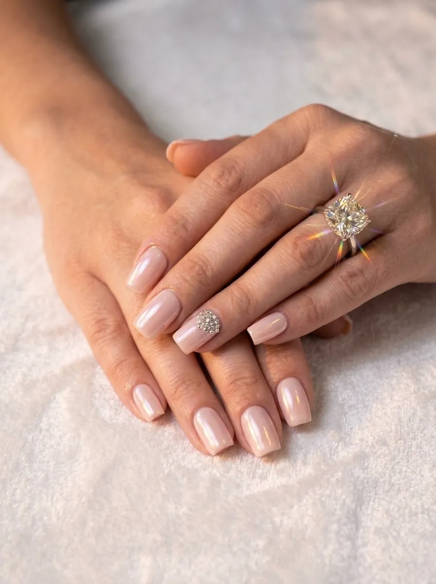 Glazed Donut Square Nails