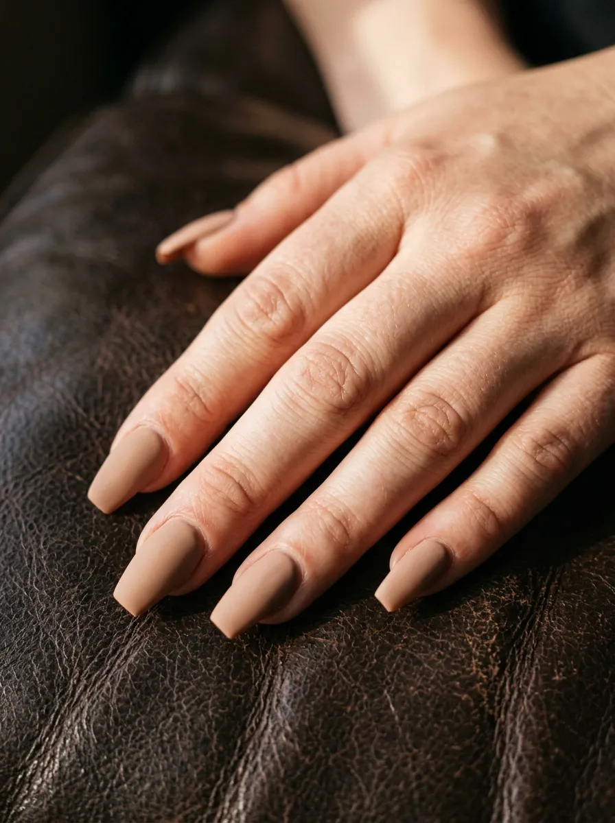 Matte Nude Nails