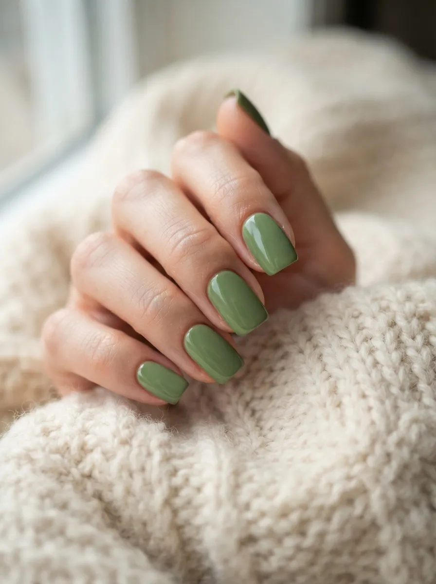 Matcha Green Squoval Shape