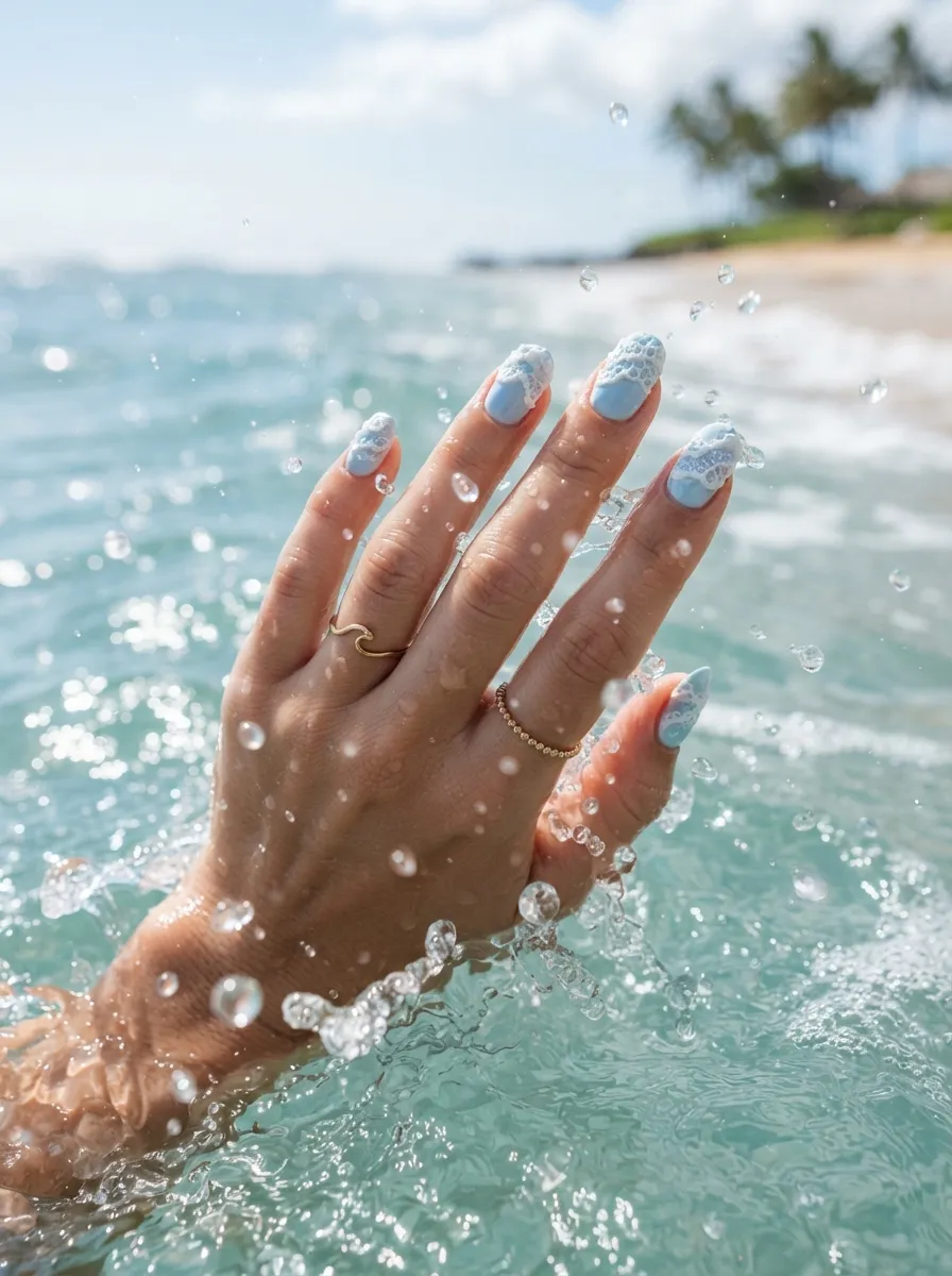 Ocean Foam White Tips