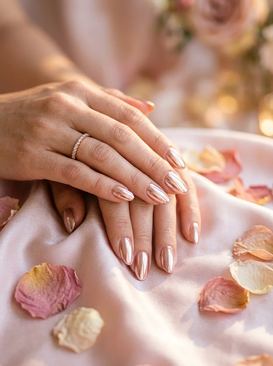 Soft Rose Gold Chrome