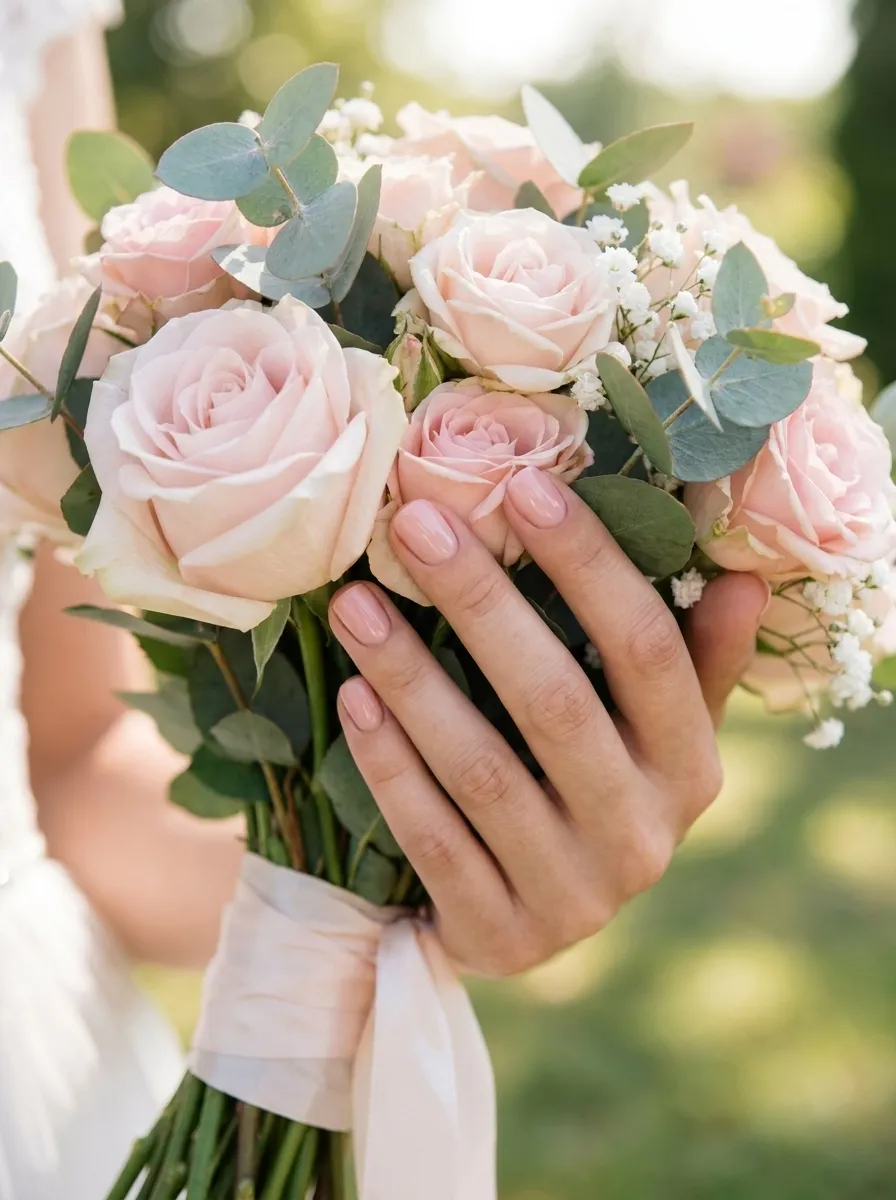 Soft Blush Pink Nails