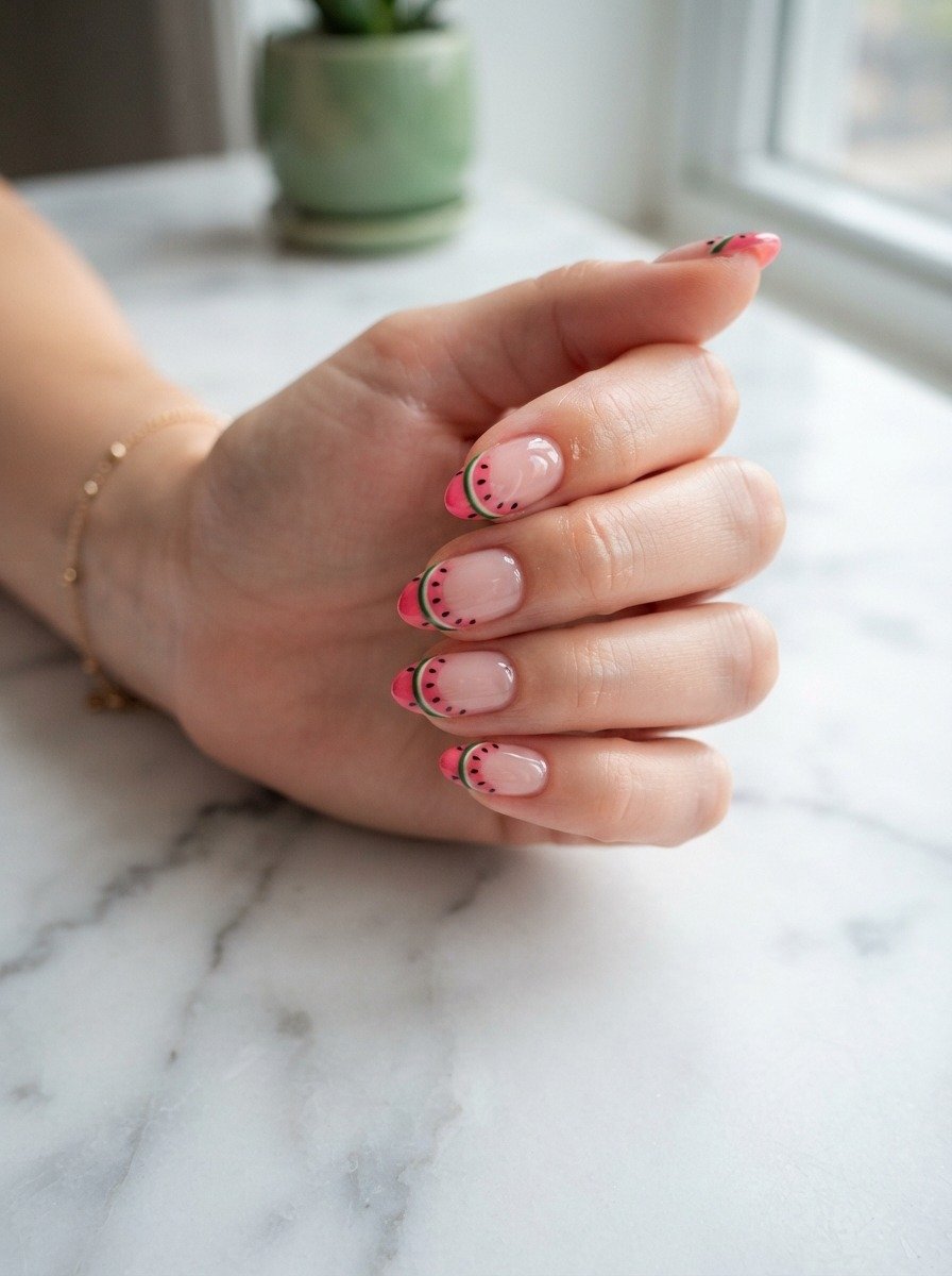 French Tip Watermelon Twist