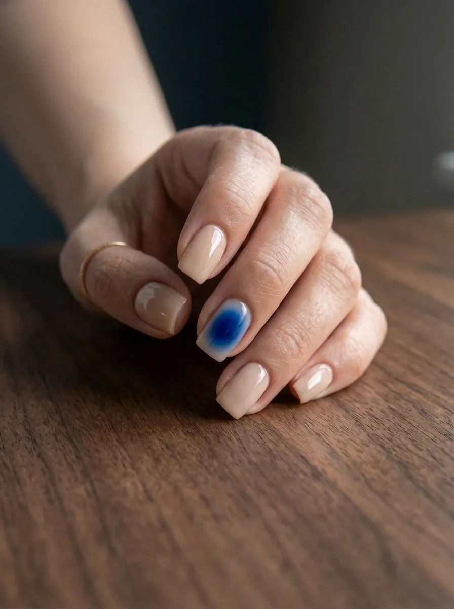 Deep Navy Aura Tips