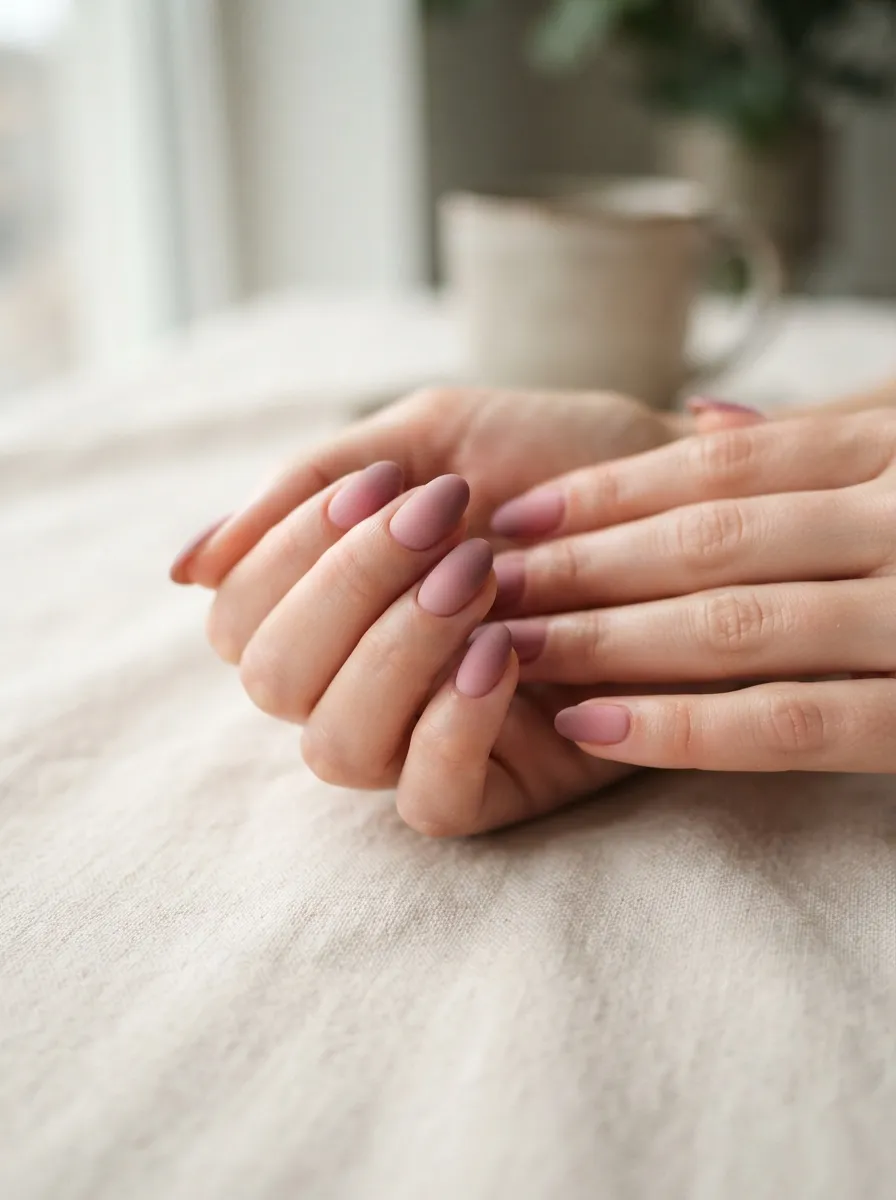 Dusty Rose to Mauve Ombre