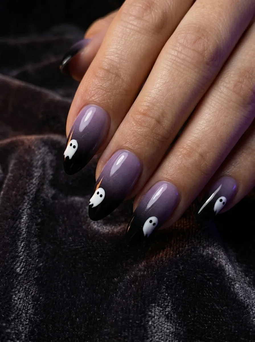 Ghost Ombre Nails
