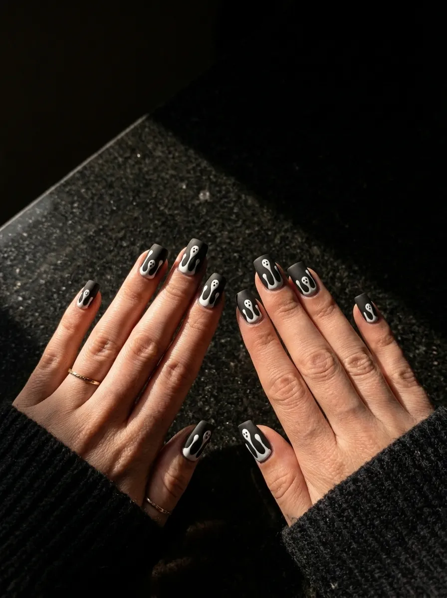 Iridescent Ghost Nails