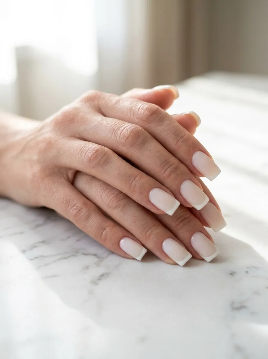 French Tip Square Nails