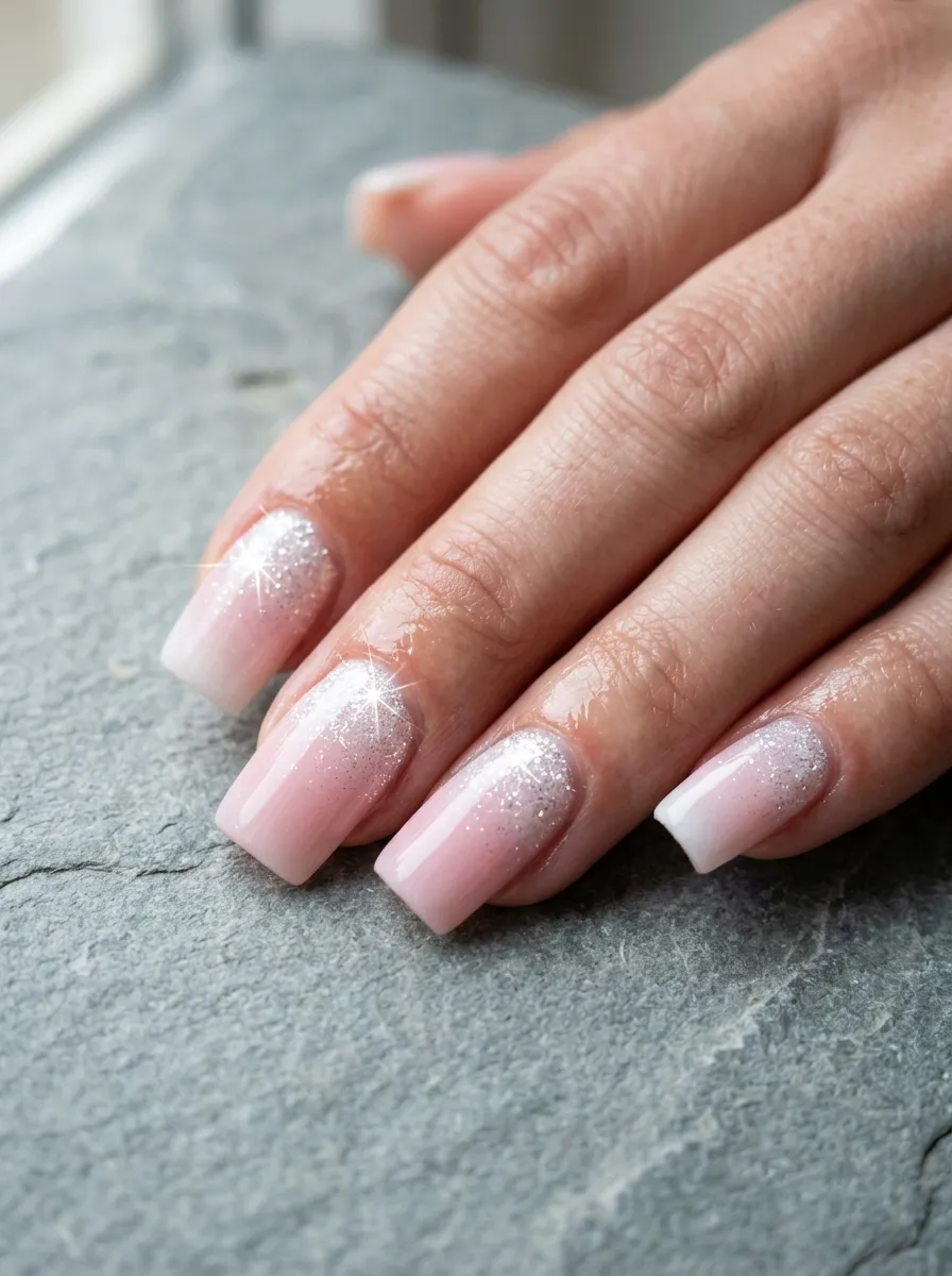 Glitter Gradient Reverse Ombre