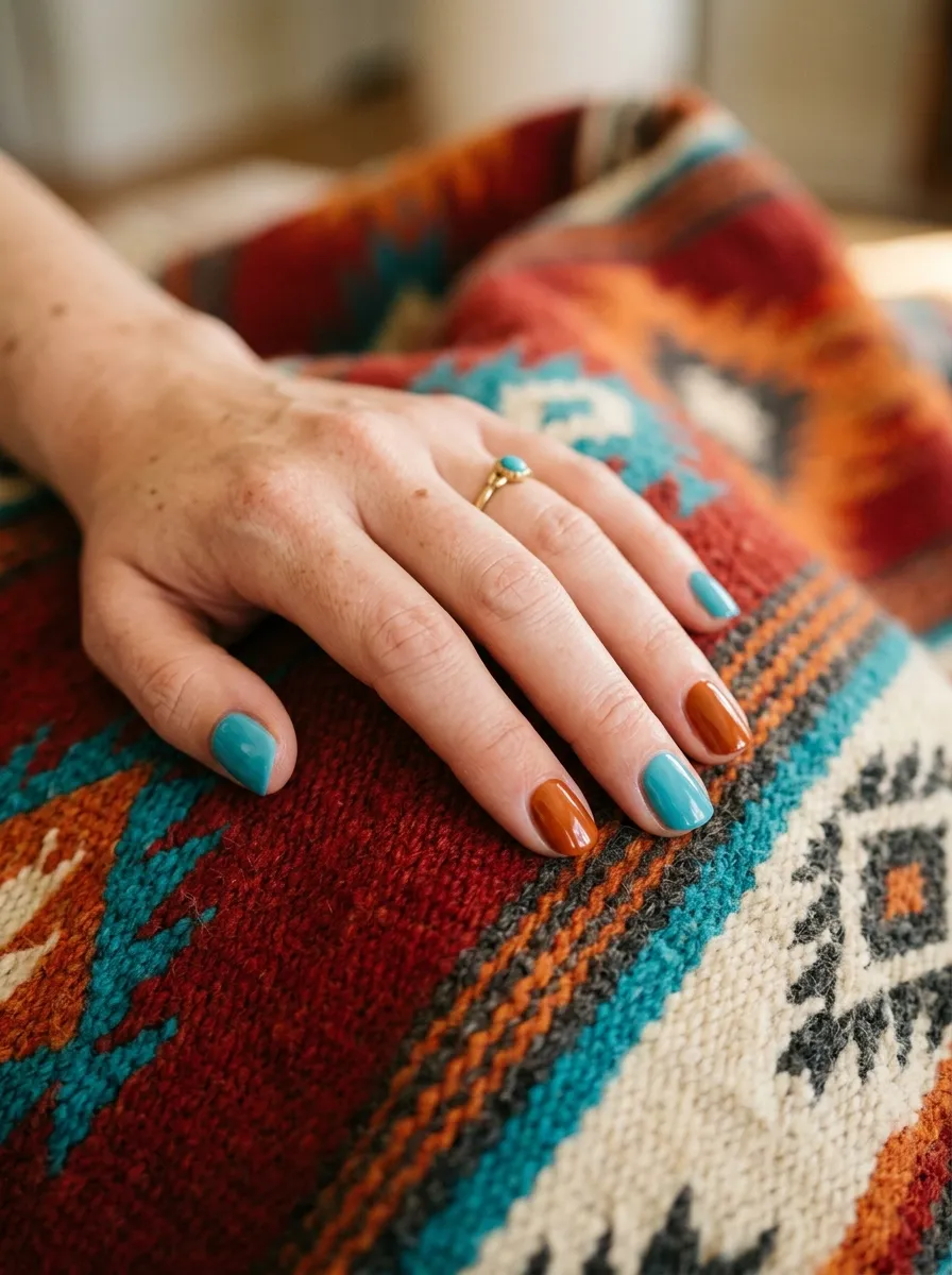 Turquoise and Rust Combo