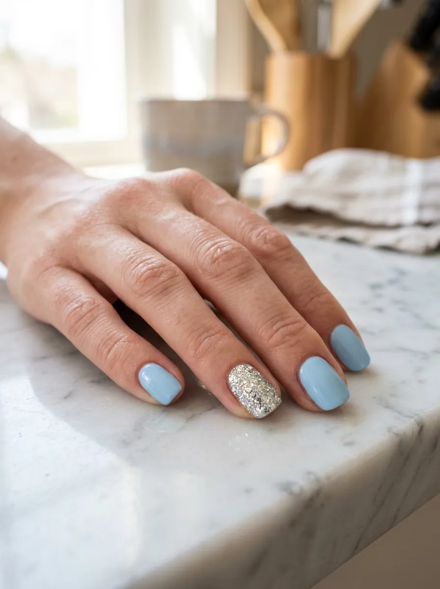 Glitter Accent Nail