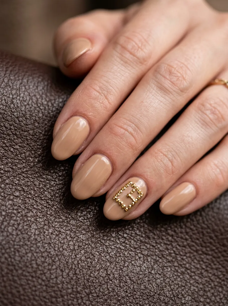 Rhinestone Belt Buckle Nail