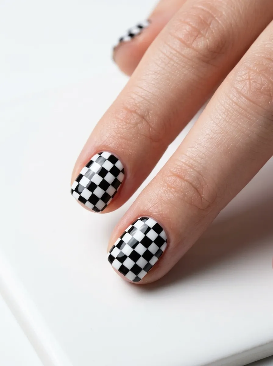 Black and White Checkerboard