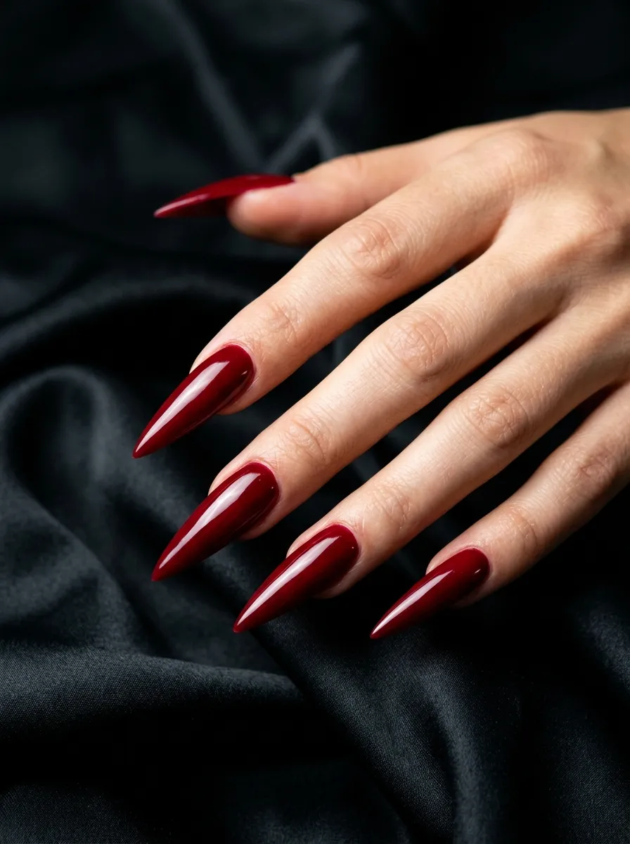 Red Stiletto Nails