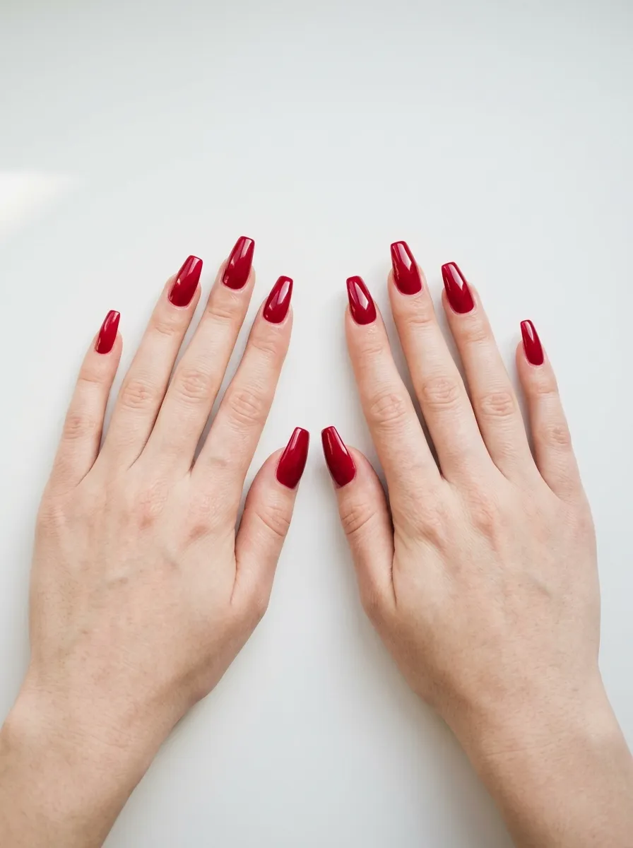 Red Coffin Nails
