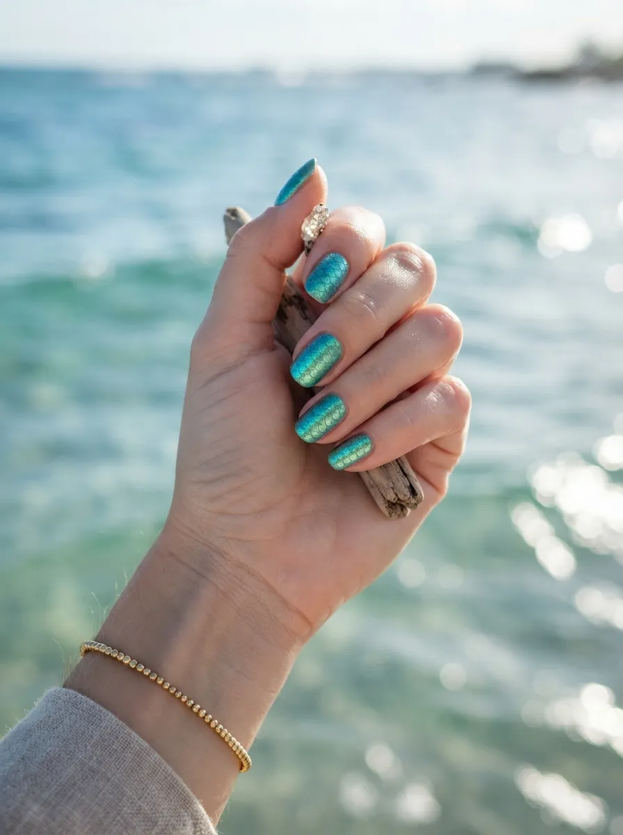 Mermaid Scale Nails