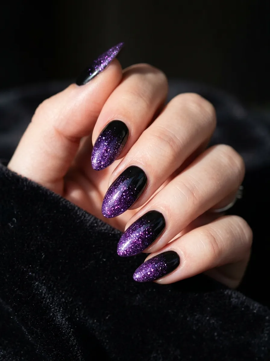 Purple Glitter Ombre