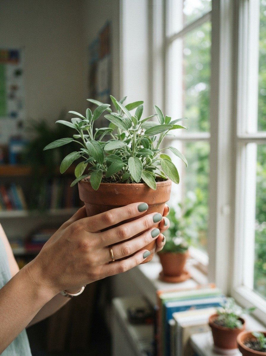 Sage Green Nails