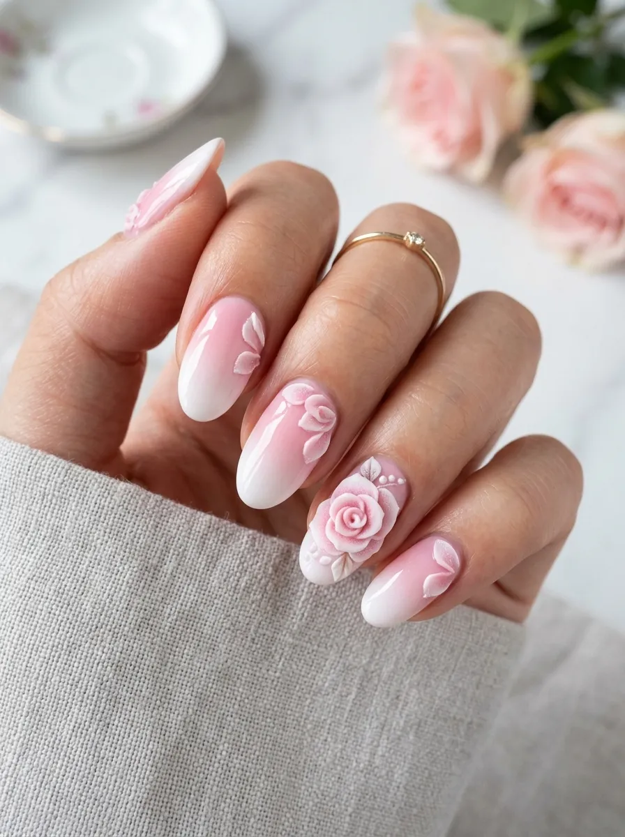 Ombre Rose Petals