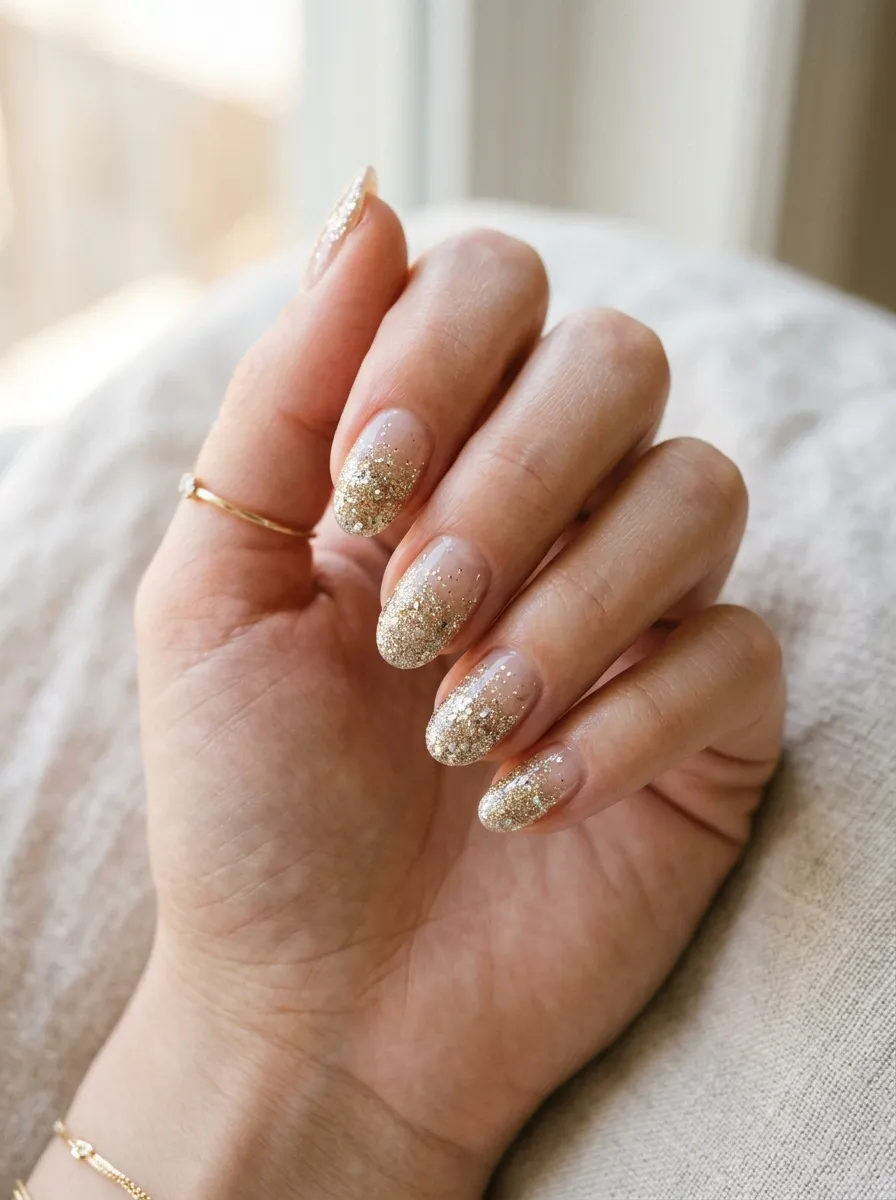 Glitter French Tip Reverse