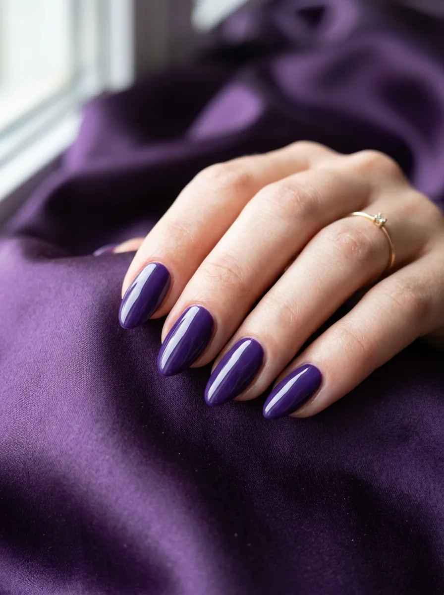Deep Violet Solid With Glossy Finish