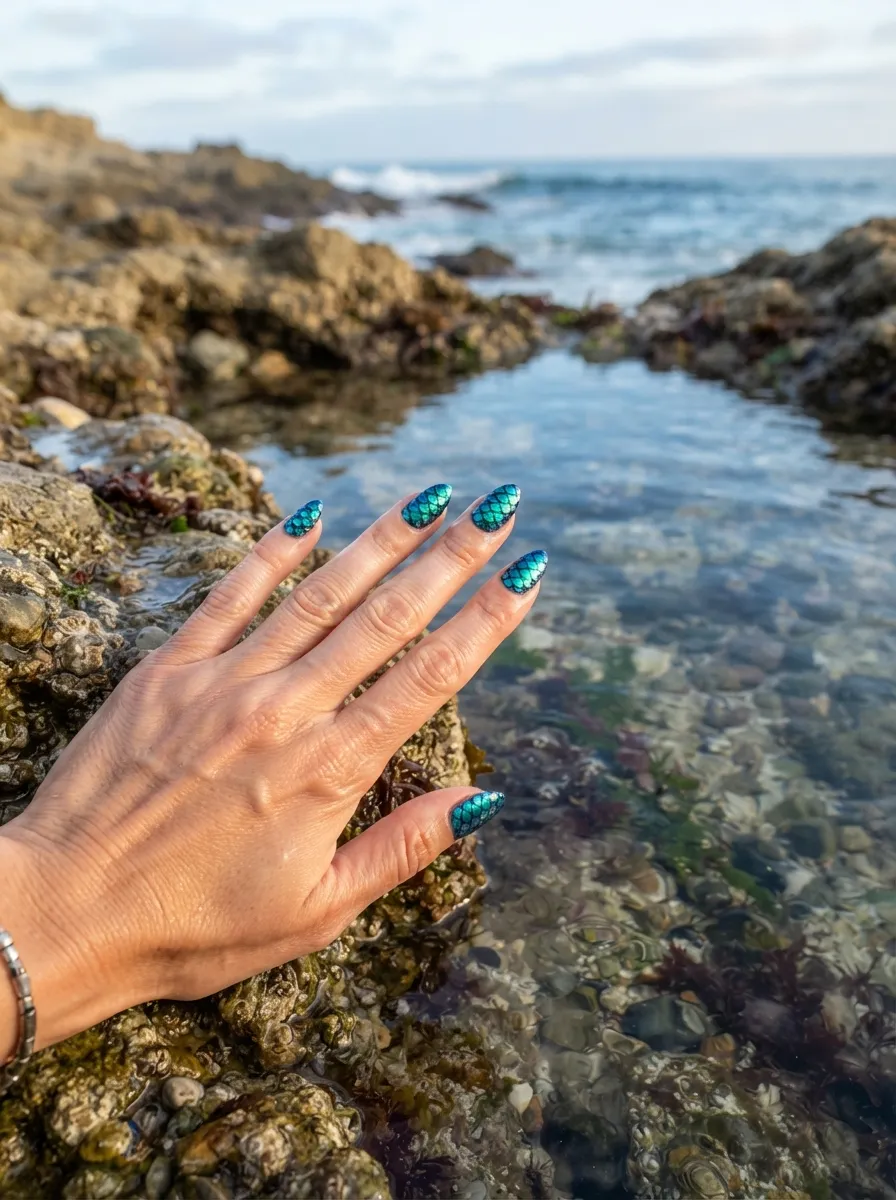 Mermaid Scale Nails